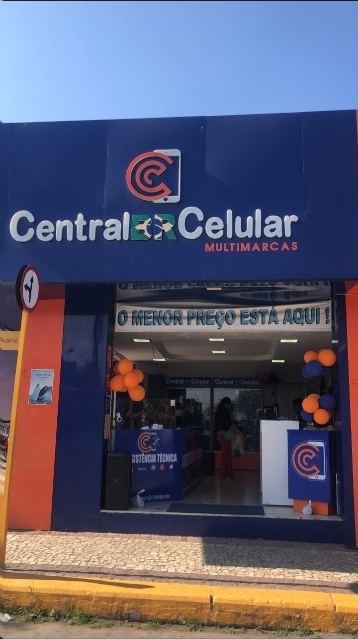 Fachada da loja Central BR Celular Multimarcas em Tianguá, CE